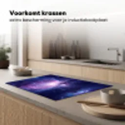 Ruimte - Sterren - Kleurrijk Inductie beschermer vinyl 3mm klein -sfeer1