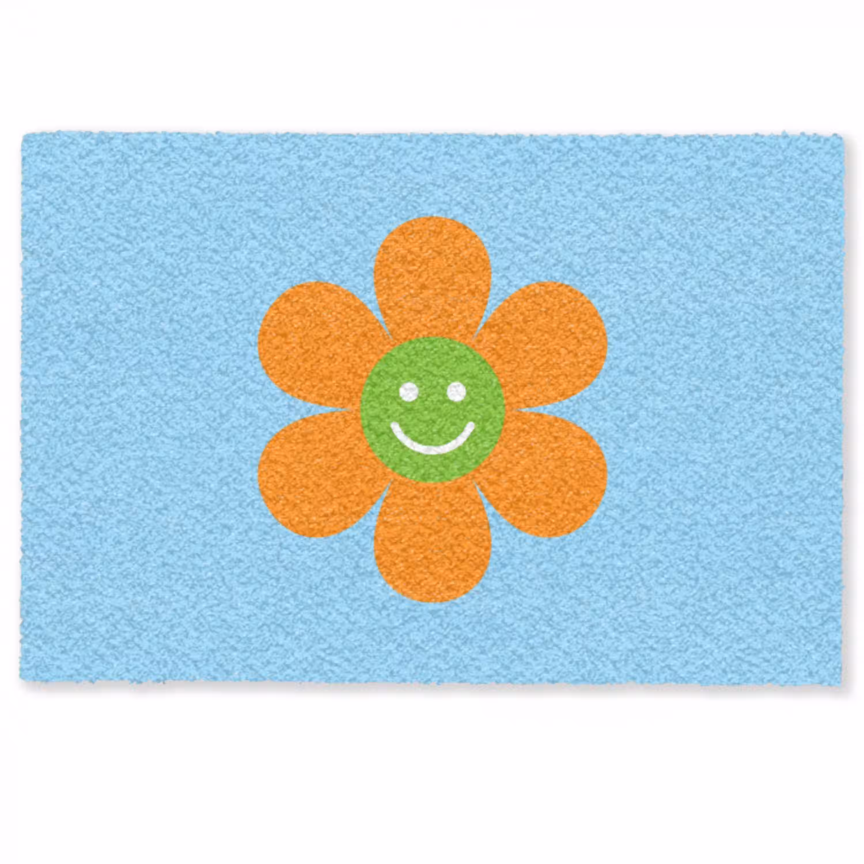 Bloem - Smiley - Kleurrijk Deurmat klein -zkaufland3d