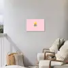Why not - Bliksem - Roze Tuinposter op houten frame 2 cm dik klein -sfeer1