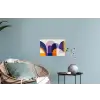 Vormen - Abstract - Grafisch - Oranje Muursticker klein -plant
