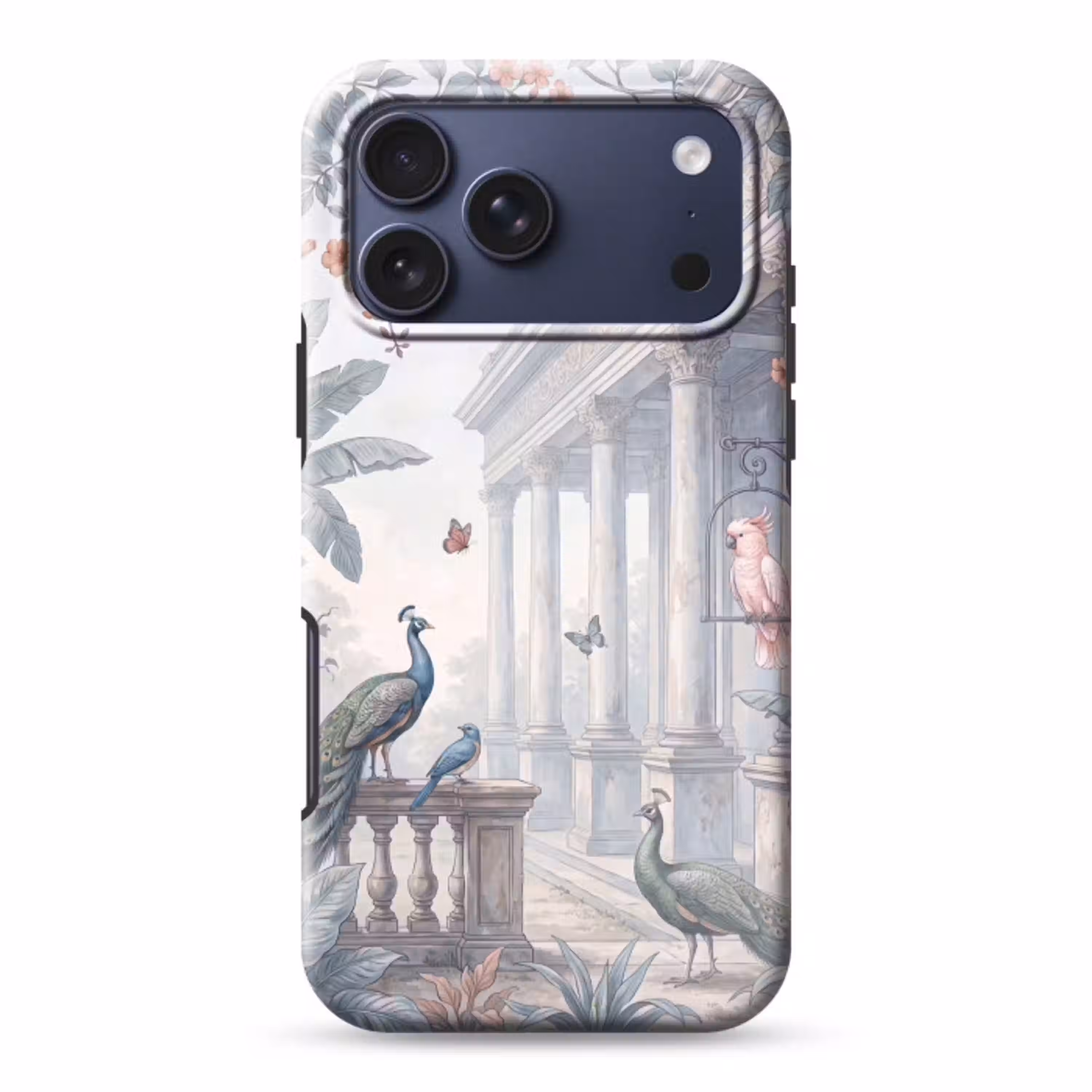Vogel - Pauw - Architectuur - Klassiek - Groen Toughcase MagSafe Apple iPhone 17 Pro Max klein -3d