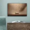 Bootje - Blaadjes - Goud - Water canvas 2cm klein -sfeer4