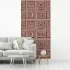 Geometrisch - Patroon - Rood fotobehang vinyl groot 64 -woonkamer