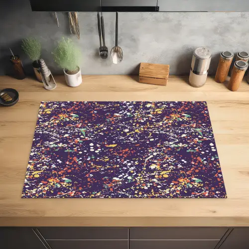 Spat - Abstract - Stippen Inductie beschermer vinyl 3mm klein 276 -sfeer5