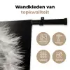 Paardenbloem - Zwart - Wit Wandkleed katoen klein -sfeer2