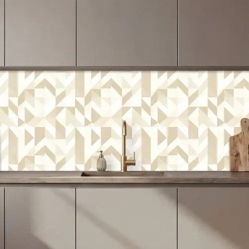 Modern - Abstract - Beige keuken achterwand 2 middel 871 zz_3dshopping