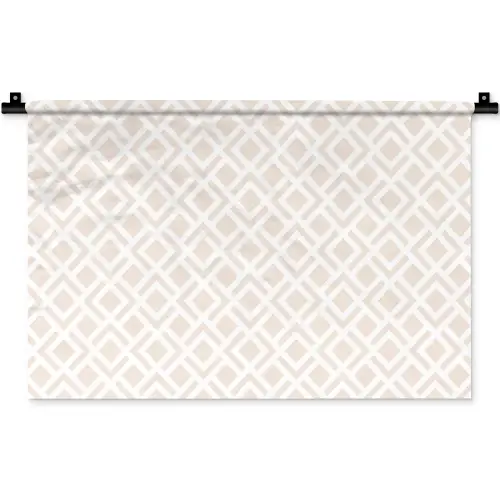 Patronen - Abstract - Beige - Geometrie Wandkleed katoen klein 269 -zz3d