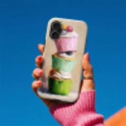 Cupcakes - Gestapeld - Kleurrijk - Fruit Toughcase MagSafe Apple iPhone 17 klein -Sfeer1V