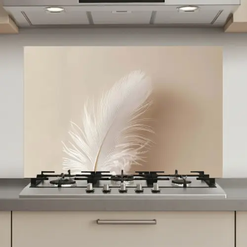 Veer - Minimalistisch - Roze keuken achterwand spatscherm klein -3d_website