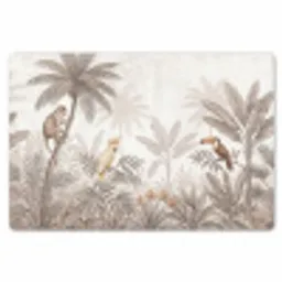 Jungle - Dieren - Palmbomen Placemat vinyl groot -zzsfeer1_Kitchenyeah-website