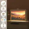 Zonnebloemen - Zonsondergang - Landschap Light Box met kabel (Tafellamp) klein -USP_websiteoverzichtNL