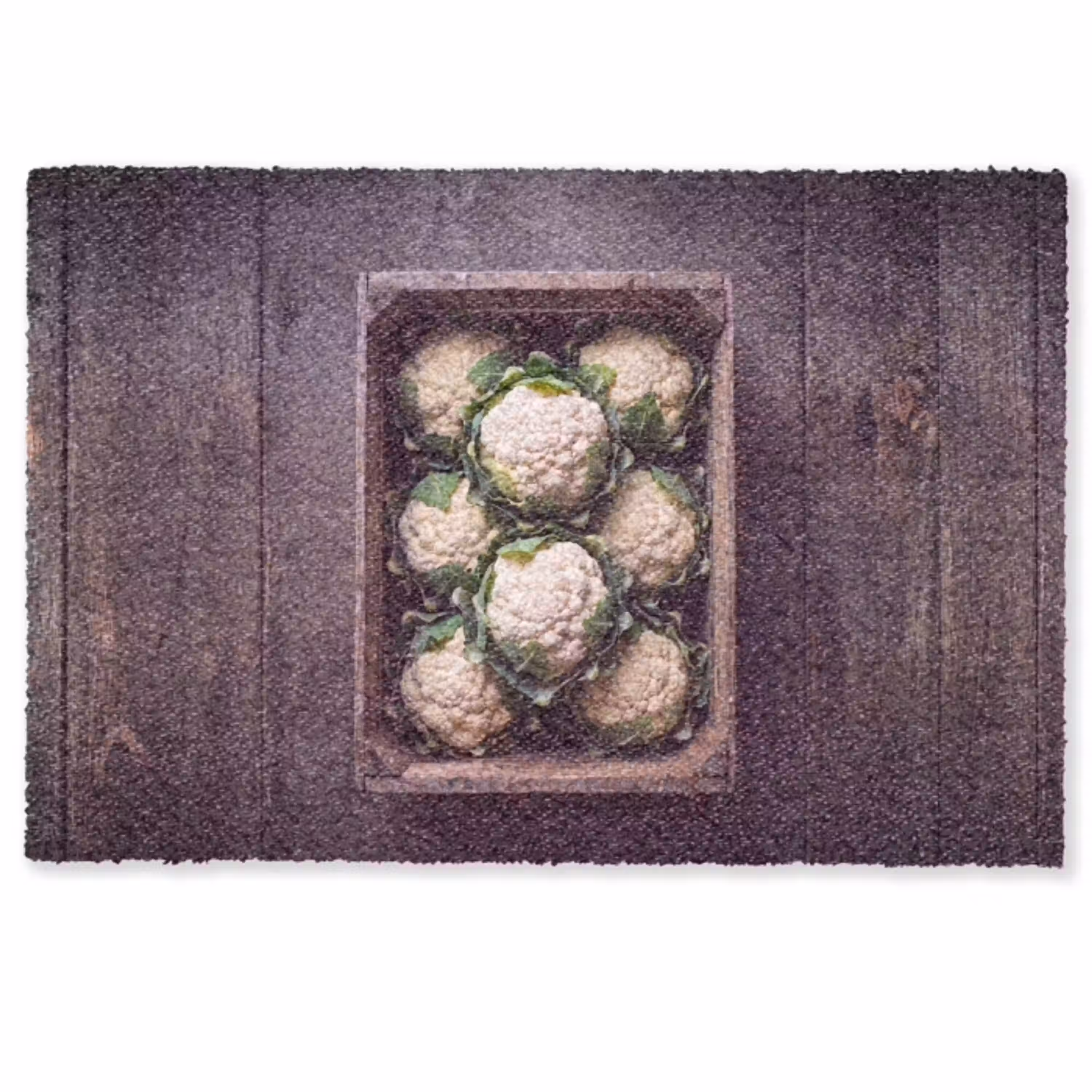 Bloemkool - Houten kist Deurmat klein -zkaufland3d