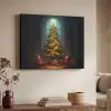 Kerstboom - Cadeau - Kerst - Winter Textielframe - compleet frame klein -sfeer3