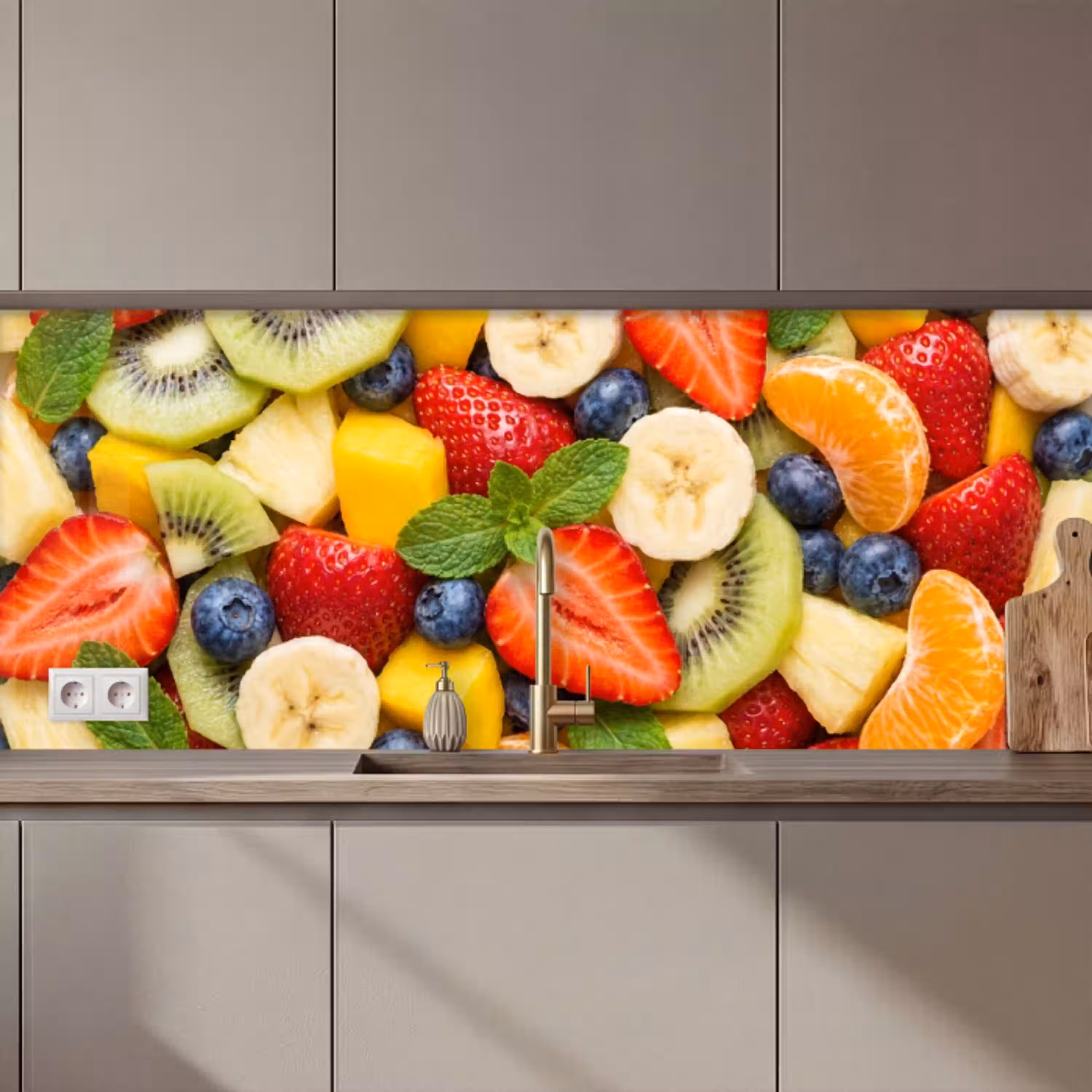 Fruit - Plakjes - Eten - Kleurrijk keuken achterwand 2 middel zz_3dshopping