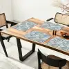 Wolken - Kraanvogels - Blauw Placemat vinyl groot 368 -zzsfeer4_Kitchenyeah-website