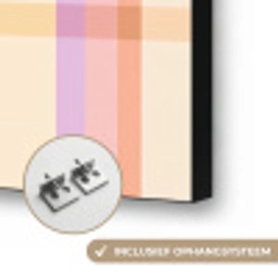 Pastel - uitpatroon - Geometrisch Textielframe zwart klein 947 -USP_ophangsysteemNL