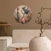 Kimono - Vrouw - kersenbomen Wandcirkel behangsticker klein -sfeer1