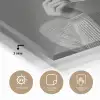 Vrouw - Koffie - Zwart - Wit plexiglas 5mm klein -sfeer2
