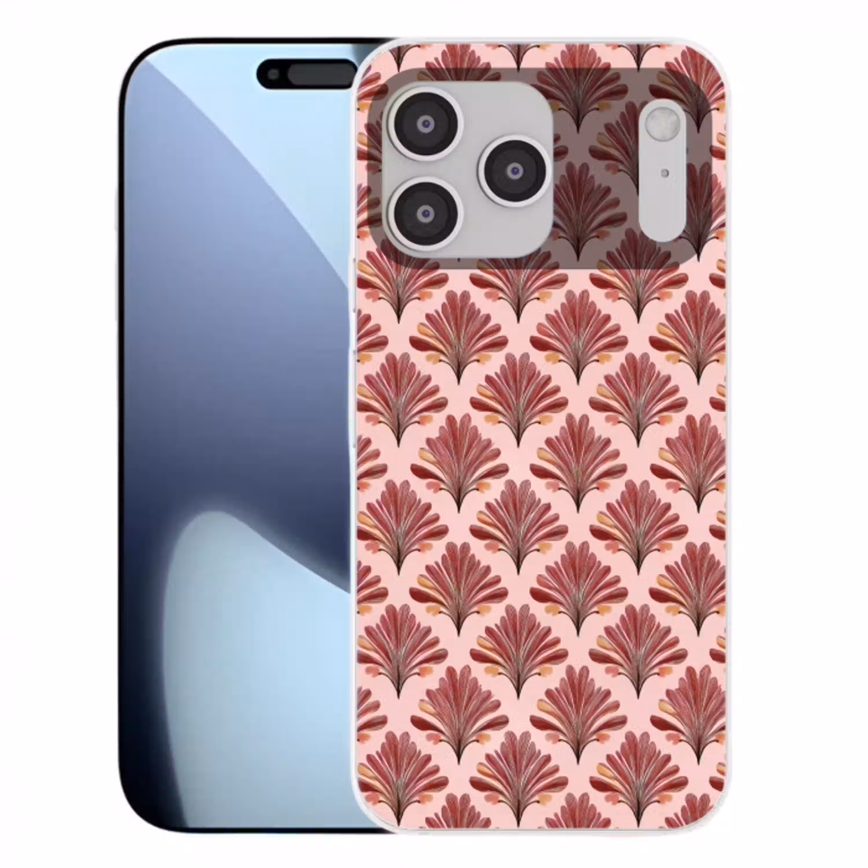 Waaier -  Roze - Rood Telefoonhoesje iPhone 17 Pro Max klein 879 -3d