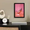 Peper - Disco - Rood - Glitter fotolijst zwart zonder passe partout klein -sfeer1