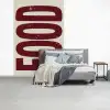 Eten - Japandi - Rood - Decoratie fotobehang vinyl groot -slaapkamer