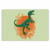 Dinosaurus - Groen - Planten - Cirkel Placemat vinyl groot -zzsfeer1_Kitchenyeah-website