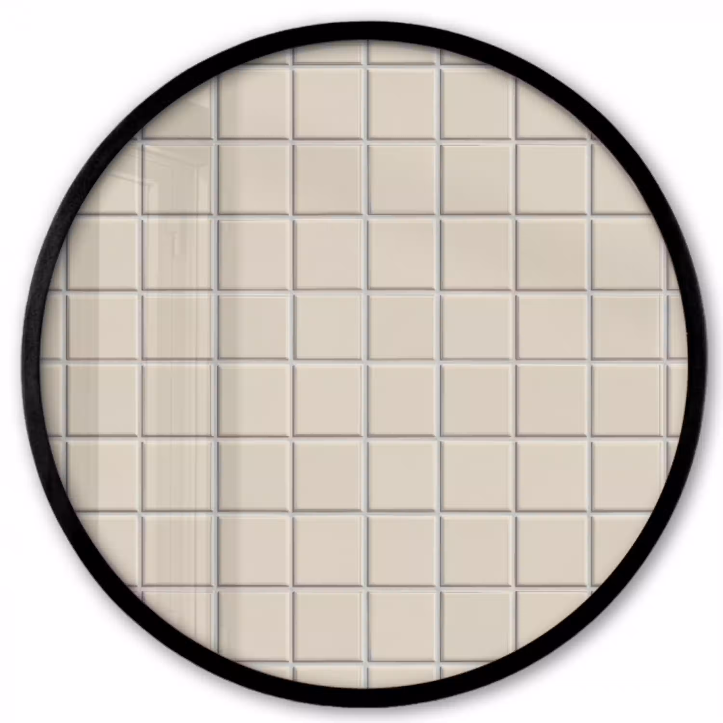 Patroon - Tegels - Taupe Fotolijst rond zonder passe partout klein 856 -3d