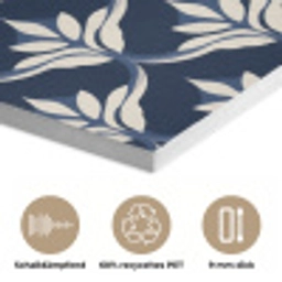 Modern - Ontwerp - Blauw PET vilt klein 837 -closeup_DE