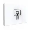 Basketbalbord - Minimalistisch - Zwart Tuinposter op houten frame 2 cm dik klein -3d