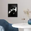 Vrouw - Wijn - Chic fotolijst zwart zonder passe partout klein -sfeer4