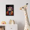 Graffiti - Luipaard - Zwart - Jas fotolijst zwart zonder passe partout klein -usfeer4_kinderkamer