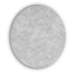 Grijs - Marmer - Mat Akoestische PET Vilt - Rond klein 838 -3d