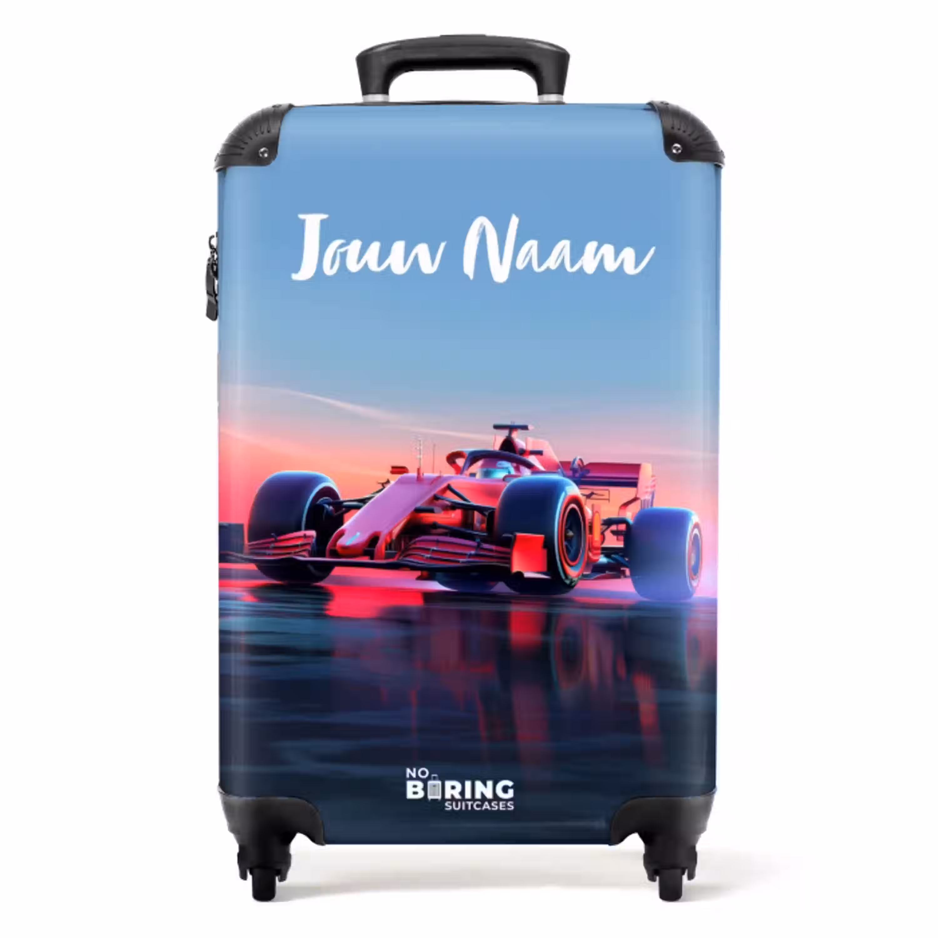 Rode racer NBS - Handbagage koffer - Kinderen Unisex middel -productfoto_recht