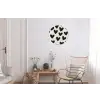 Hartjes - Zwart - Beige Wandcirkel aluminium klein -woonkamer