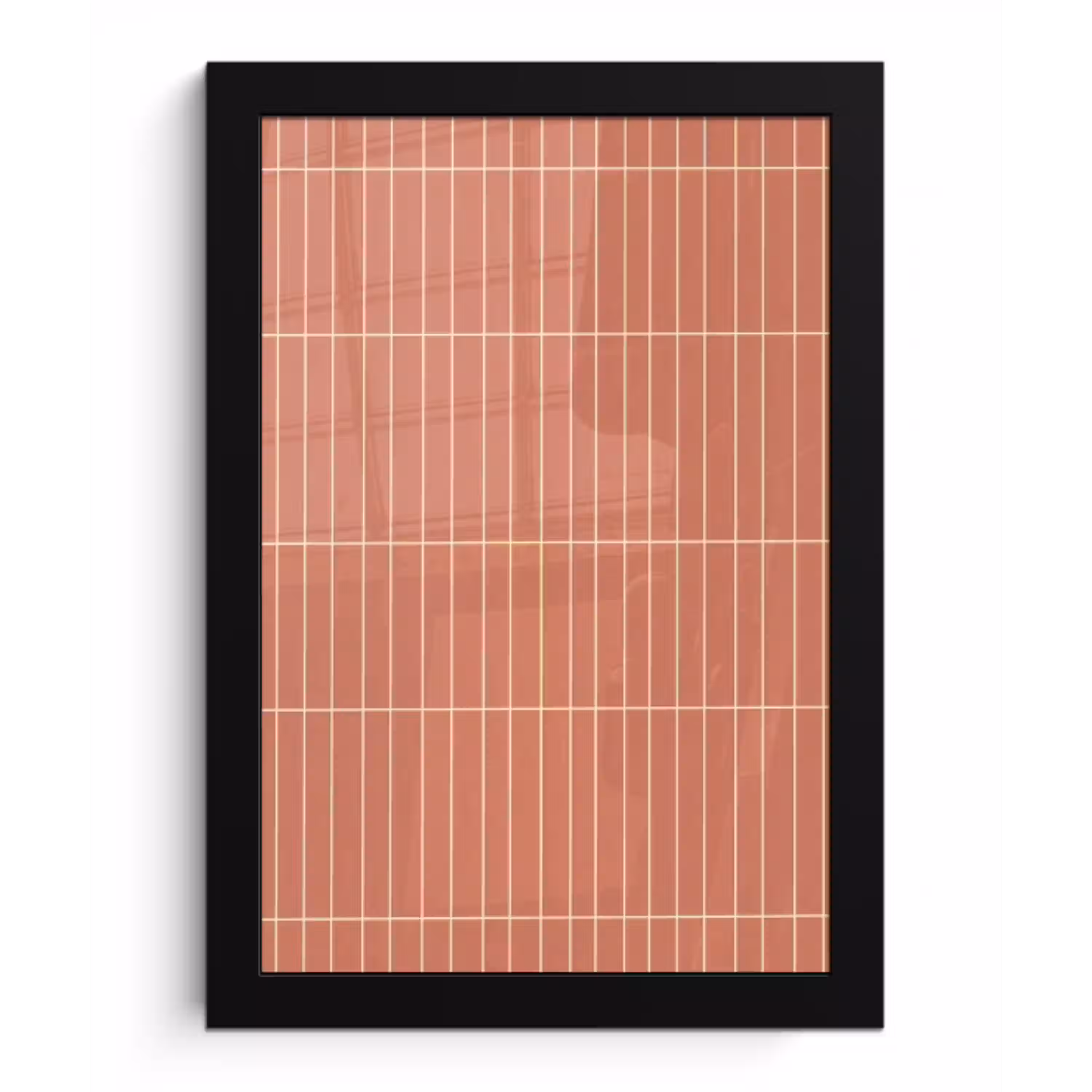 Patroon - Tegels - Terracotta fotolijst zwart zonder passe partout klein 224 -3d