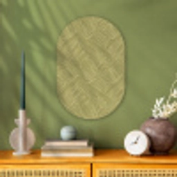 Abstract - Modern - Groen Wandcirkel Ovaal Forex klein 630 -sfeer2