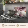 Marmer - Rood - Paars - Goud keuken achterwand spatscherm klein -usp_NL