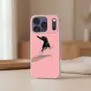 Kat - Skateboard - Roze Telefoonhoesje iPhone 17 Pro klein -sfeer2