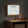 Prinses - Blond - Kroon - Minimalistisch Light Box met batterij (Wandlamp kind) middel -sfeer5_kind