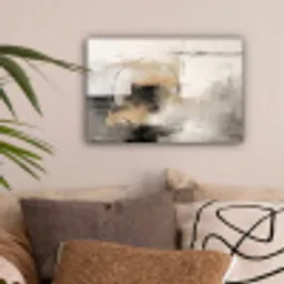 Kunst - Abstract - Grijs - Industrieel canvas 2cm klein -sfeer1