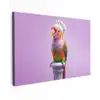 Papegaai - Koksmuts - Pilaar - Vogel Tuinposter op houten frame 2 cm dik klein -3d