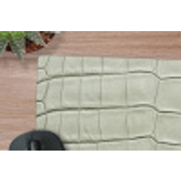Krokodillenleer - Schubben - Groen muismat rubber klein -closeup