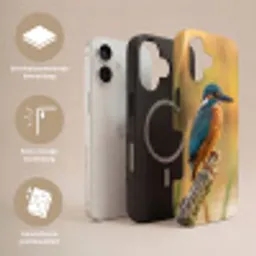 IJsvogel - Tak - Water - Kleurrijk - Levendig Toughcase MagSafe Apple iPhone 17 klein -USP_Lagen_NL