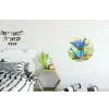Lavendelbloemen - Quote - Gieter Wandcirkel aluminium klein -kinderkamer