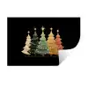 Kerstbomen - Kleurrijk - Lichtjes - Ster Muursticker klein -3d