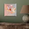 Glazen - Bloem - Roze plexiglas 5mm klein -sfeer3
