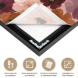 Bloemen - Abstract - Aardetinten Textielframe zwart klein 947 -USP_feed_closeupNL