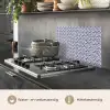 Oceaan - Bubbel - Blauw - Wit keuken achterwand spatscherm klein 900 -usp_NL