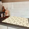 Ornament - Barok - Goud Inductie beschermer vinyl 3mm klein 276 -sfeer3