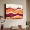 Abstract - Landschap - Golven Textielframe - compleet frame klein -sfeer3